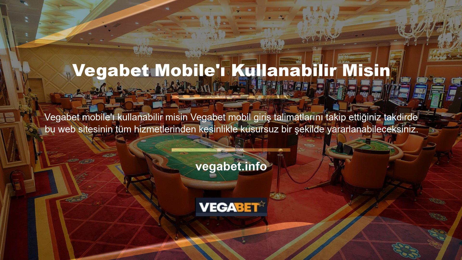 Vegabet web sitesinin spor bahisleri bölümüne cep telefonunuzdan ulaşabilirsiniz
